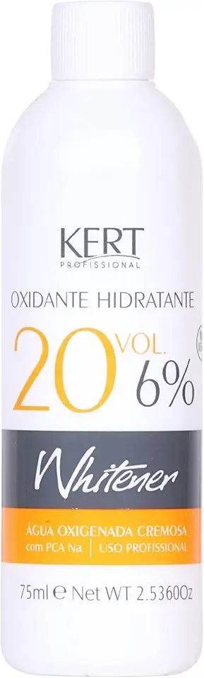 Whitener Água Oxigenada Cremosa Com Pca Na Oxidante Hidratante 20 Vol 6% 75 Ml Branca