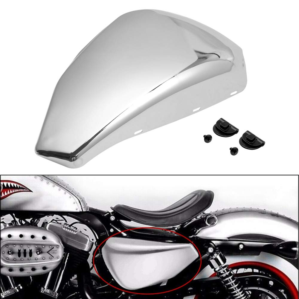 Chrome Left Side Battery Cover Fits for Harley Sportster XL883 XL1200 1200 883 2004-2013 2008