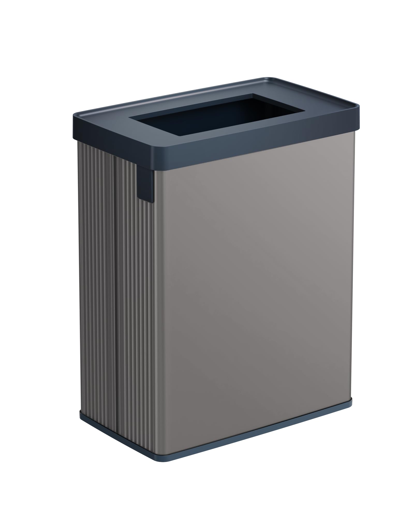 Curver Keter Verto, Pattumiera Raccolta Differenzata, Doppio Scomparto, Design Elegante, Riciclabile, Ideale per Bagno, Soggiorno o Ufficio, Capacità 54 Litri, Grigio Perlato