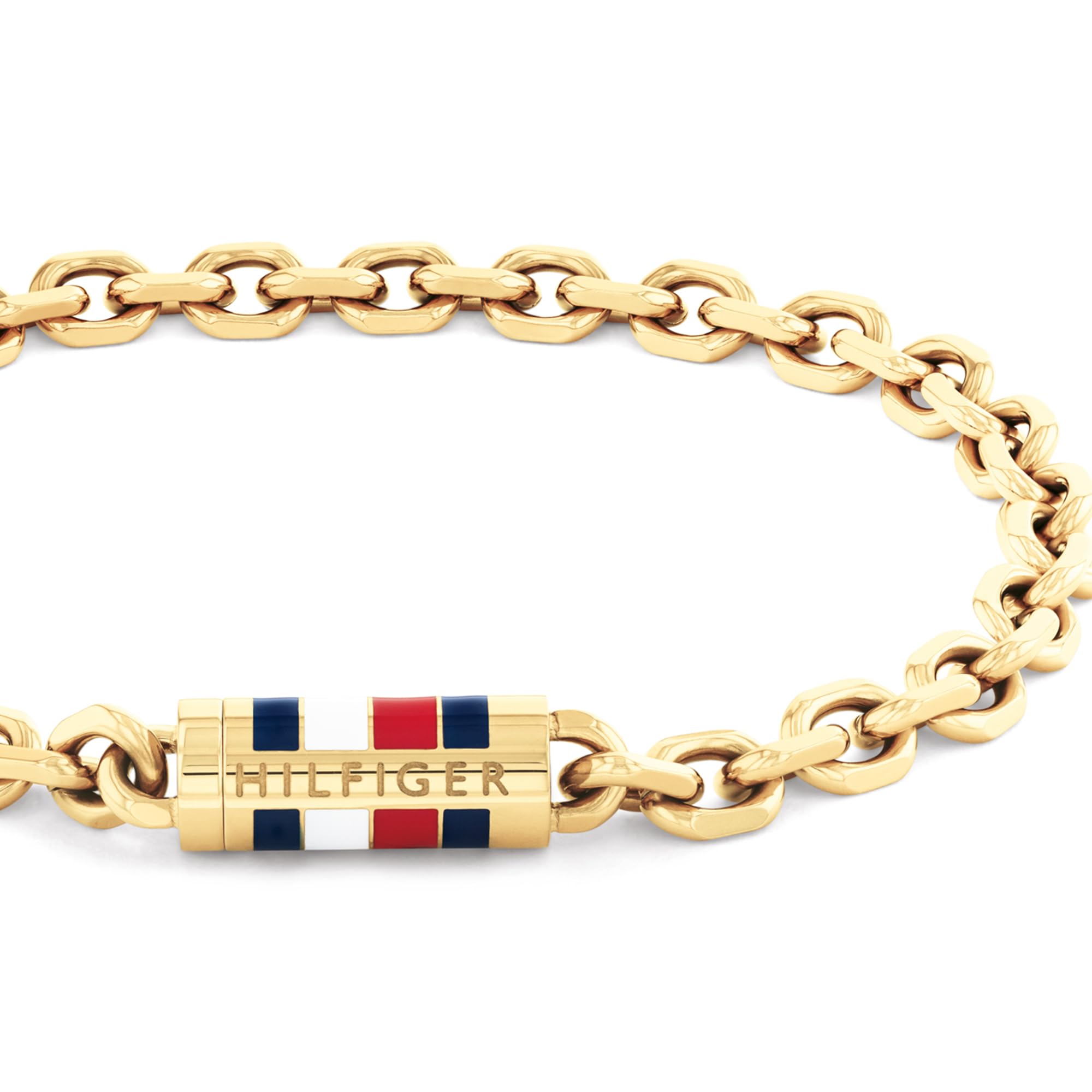 Tommy Hilfiger Biżuteria męska bransoletka łańcuszkowa z żółtego złota - 2790653S