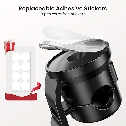 Miniatura 7 de Clips para cables, paquete de 8 organizadores de cables cable suave ajustable organizadores de cables adhesivos para cables, cargador USB para