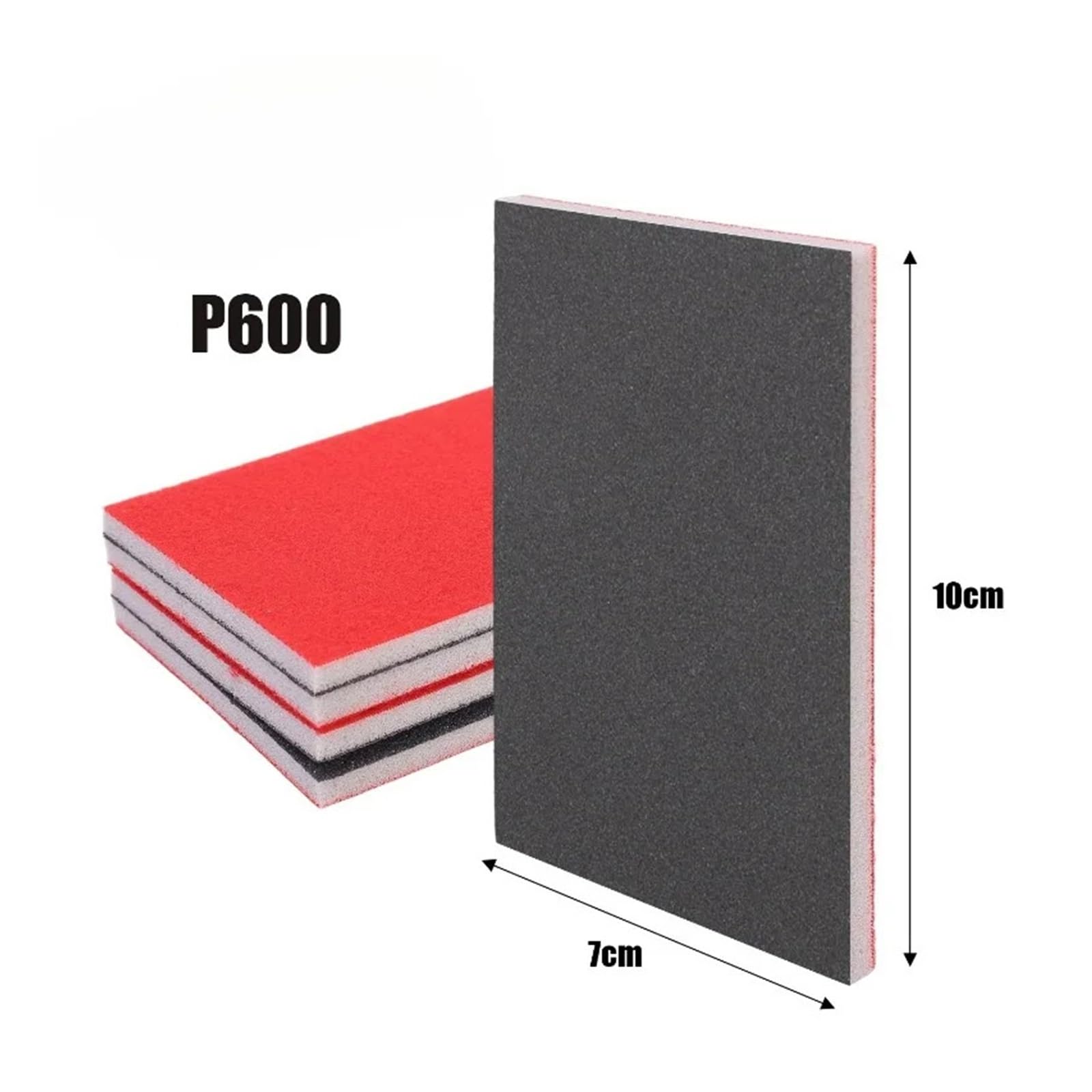 Bloque de Lijado Esponja Grano 180-2000, Almohadillas Pulido abrasivas, Herramienta Papel Lija for pulir en seco y húmedo(P600,40pcs)