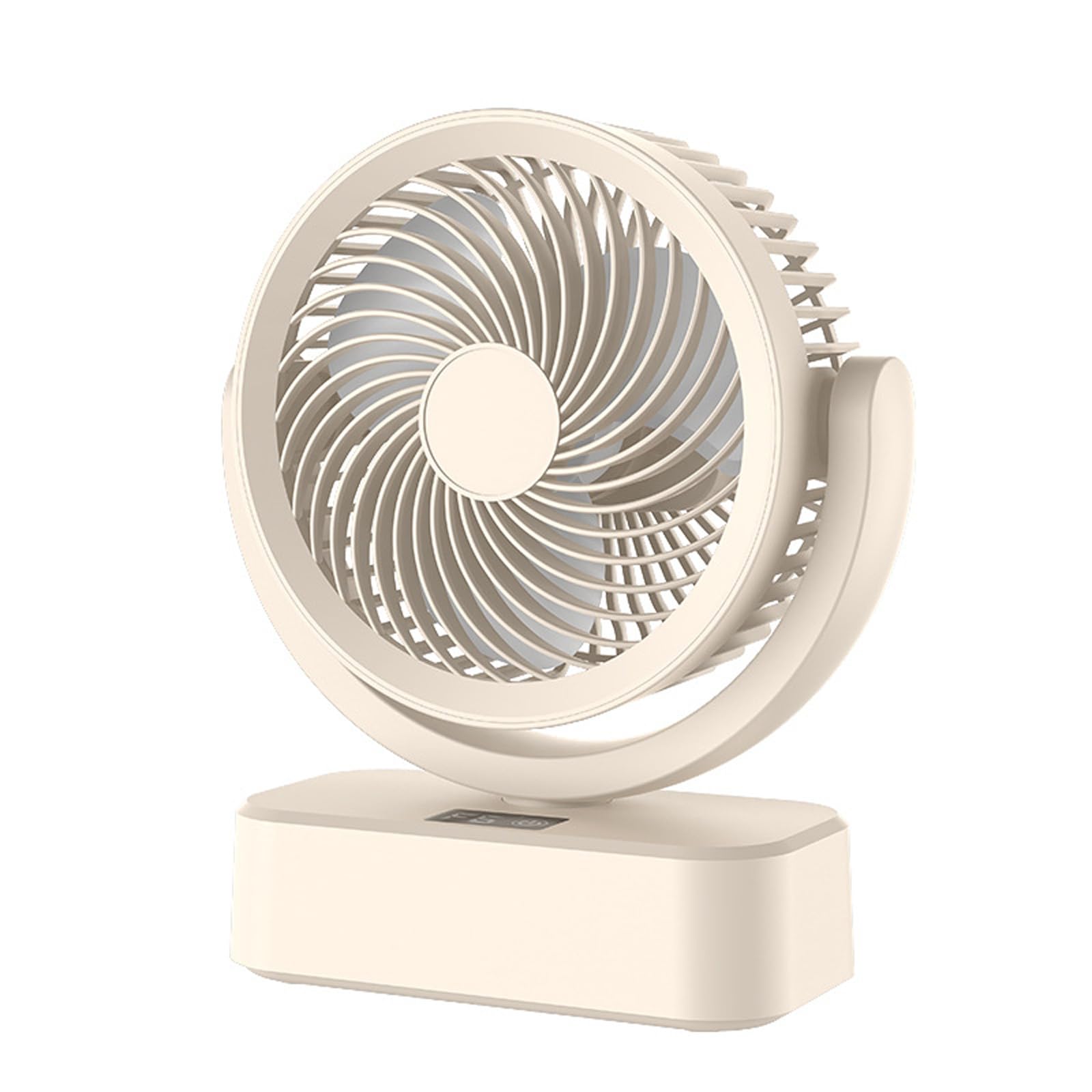 NRVTRE Portable Desk Fan Rechargeable Portable Low Dorm Cooling Fan Low Adjustable 6 Speed for Bedroom Use USB Desk