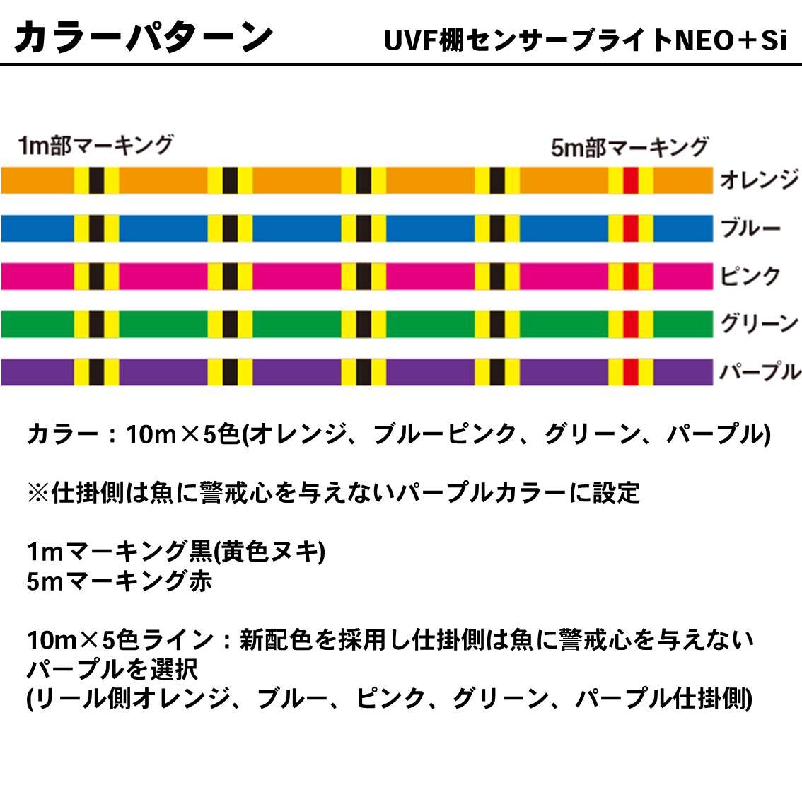 Daiwa Line UVF Shelf Sensor Bright NEO+Si2 300m No. 5