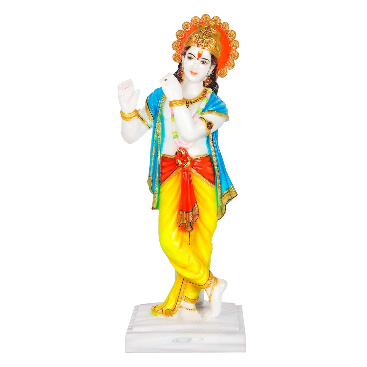 Buy Divine Gifts Krishna Marble Statue, Krishna murti for Pooja Room, Krishna Idols Home Decor