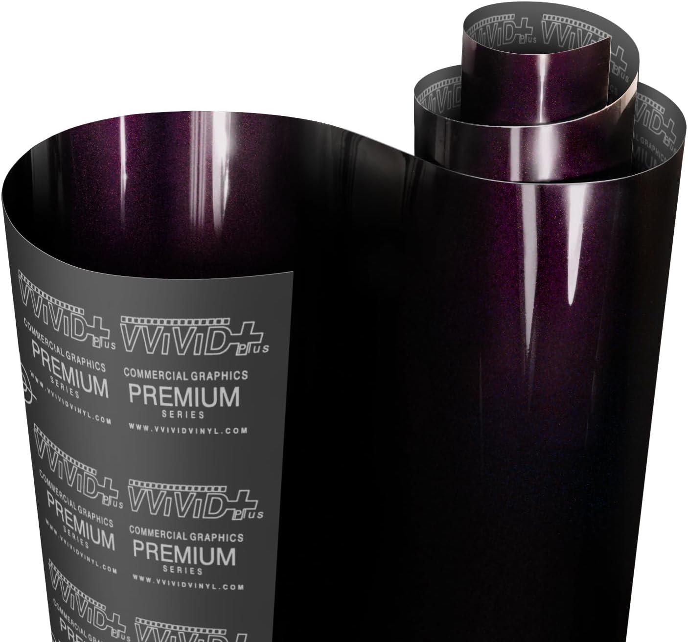 VViViD+ Ultra Gloss Cosmic Purple Vinyl Wrap Premium Paint Replacement Film Roll with Nano Air Release Technology, Stretchable Protective Cap Liner, Self Adhesive (3ft x 5ft)