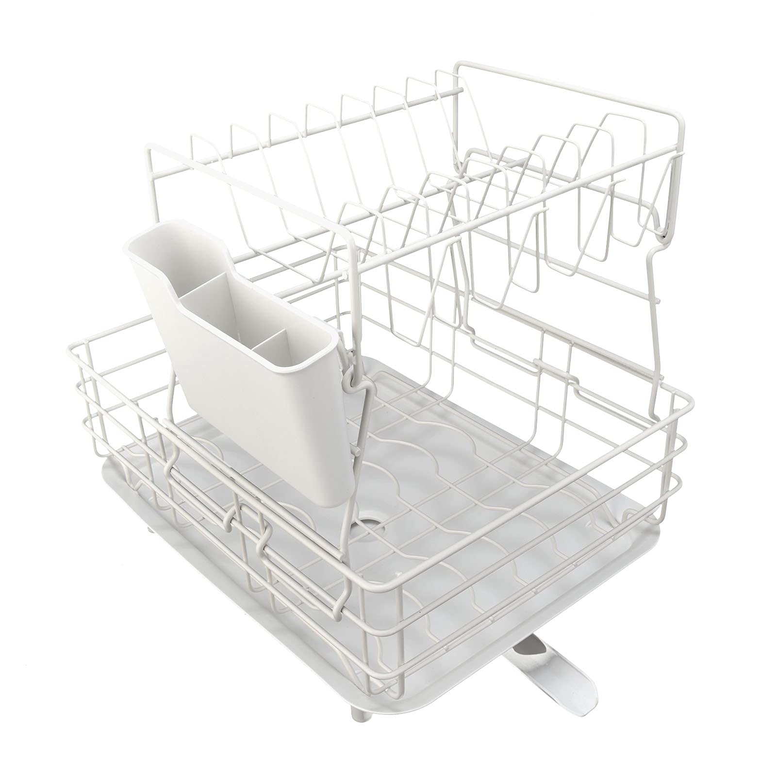 Fdit Soporte para Platos, Cesta para Vajilla, Palillos, Marco para Palillos, Soporte Doble para Platos, Escurridor, Póster, Encimera para Soporte de Exhibición, Estante