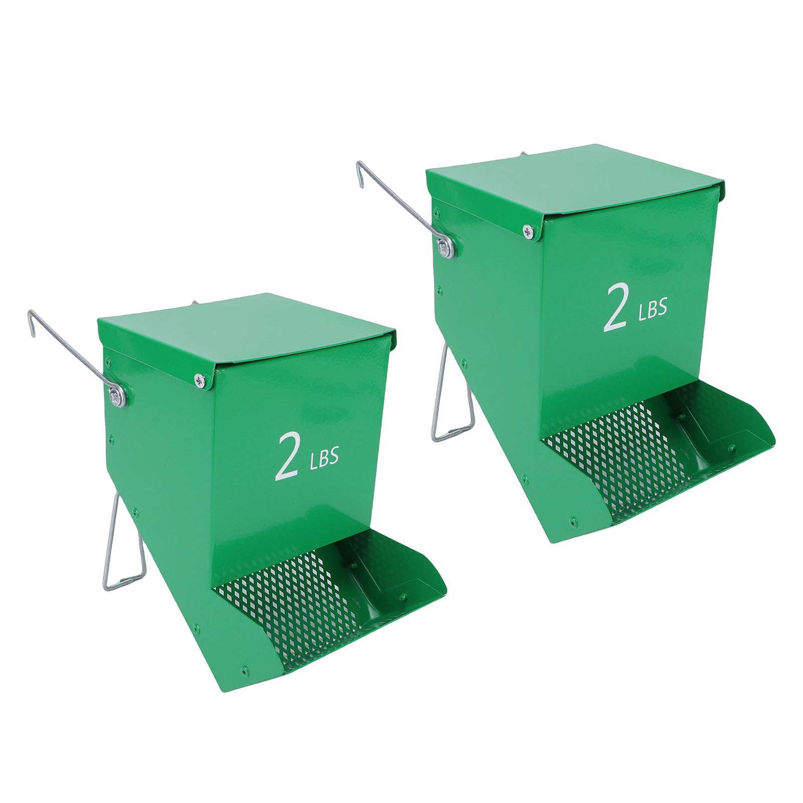 Cocoarm Comedero para Animales Pequeños, 2lb Colgante de Metal para Jaula