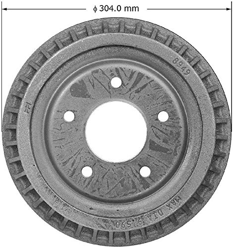 Image of Bendix Premium PDR0484 Rear Brake Drum for Chevrolet Astro 2002-1985, GMC Safari 2002-1985