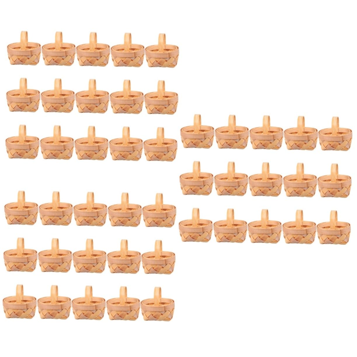 Yardwe 45piezas Cestas De Dulces Tejidas Mano De Canastas Para Decoración De Bodas y Para Empacar Golosinas Fiestas y Celebraciones