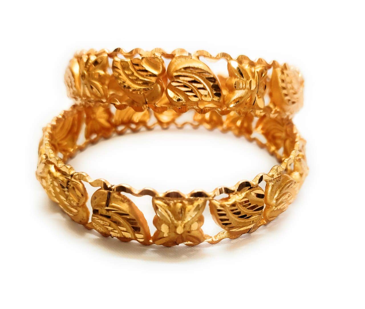 Chircrafts Traditional Gold Plated Bangle Set For Women/Girls for Ocassion(Set-2) (2.10) (B08KRRXJY6) Amazon Price History, Amazon Price Tracker