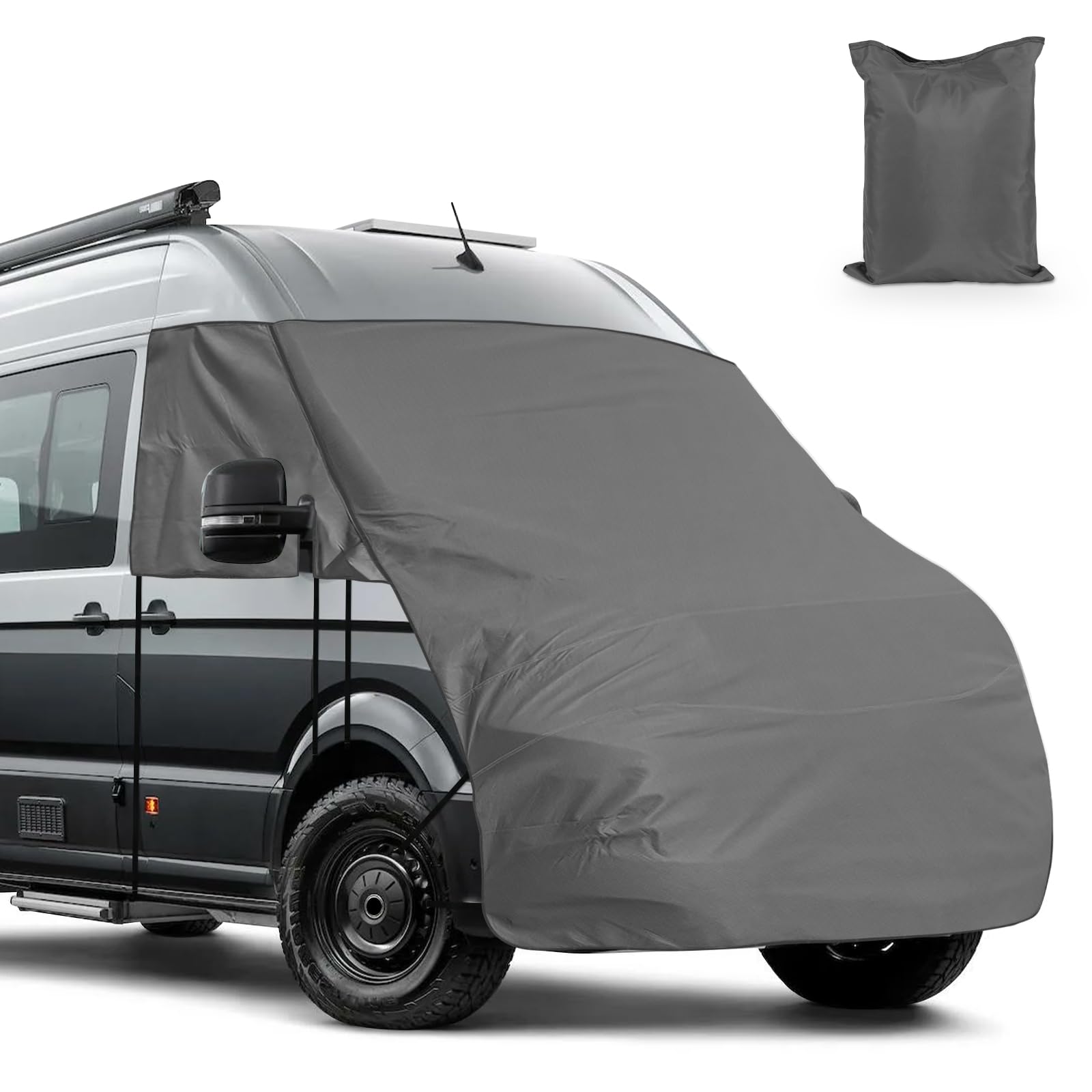 Housse pour Pare-Brise de Voiture Remplacement pour VW Crafter 2017-2024, Bloque Les Rayons UV, 420D Oxford Tissée Housse de Voiture Résistante Aux Intempéries Couvre Tout Le Capot