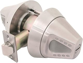 TownSteel CRX-K-76 Cylindrical Lock with Ligature Resistant Knob Trim, Grade 1, Privacy Function, Non-Handed, Satin Stainless Steel