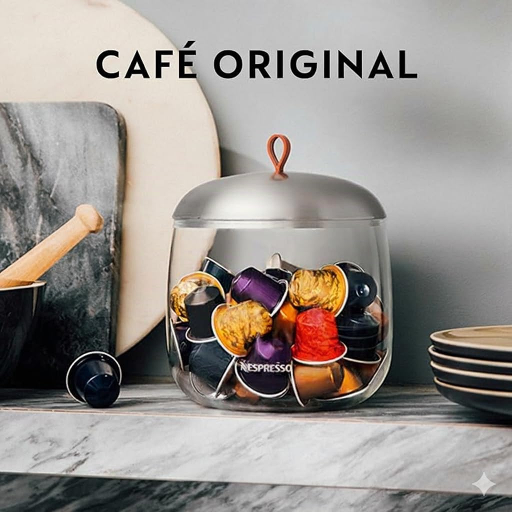 Pack de 100 cápsulas de café Lungo Nespresso Original World Explorations (Cape Town, Vienna, Vienna Decaffeinato, Shanghai, Buenos Aires)