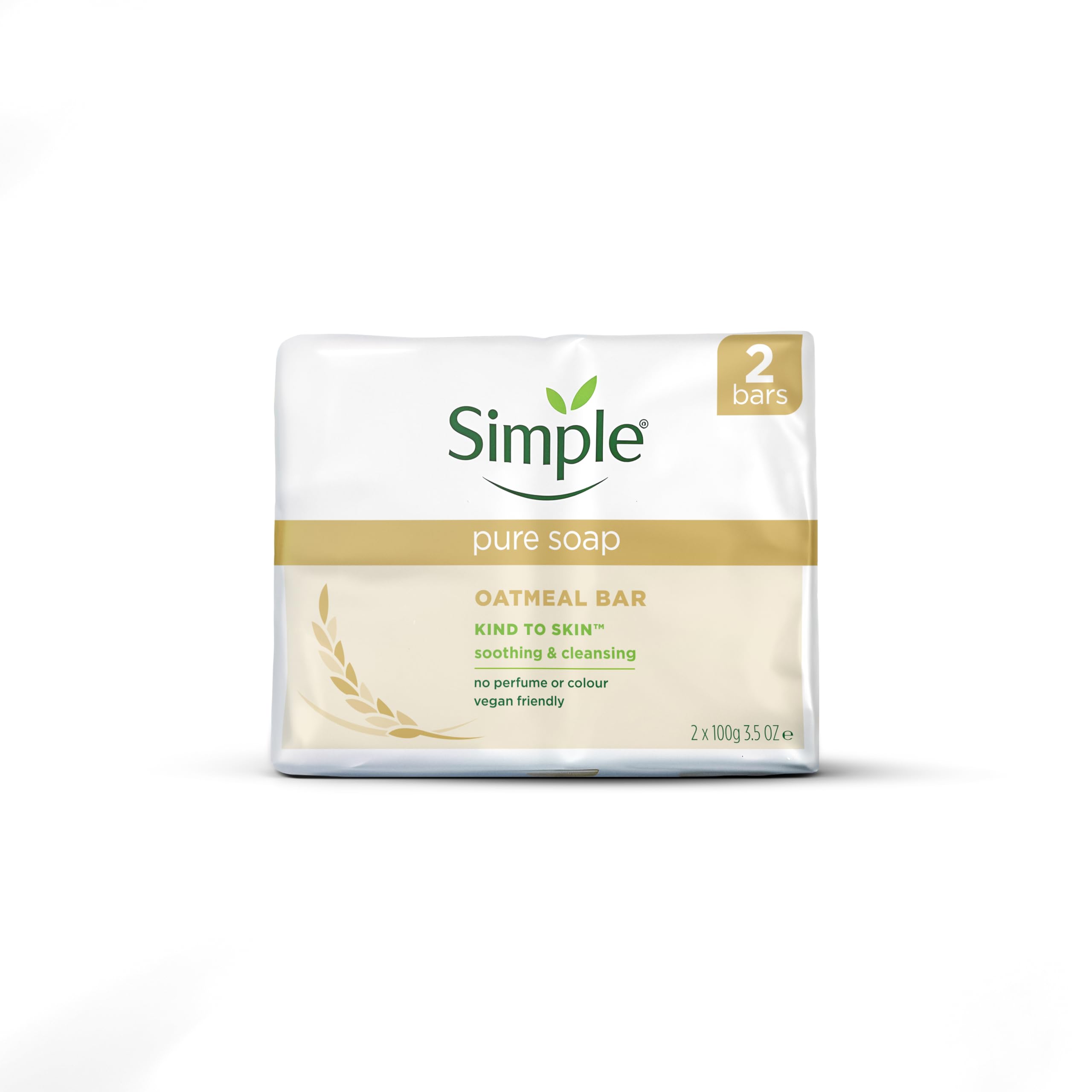 Simple kind to Skin Oatmeal Soap Bar 2 x 100G - Pack of 12