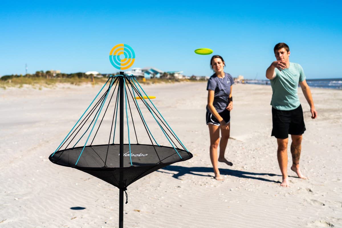 Waboba Hitman Flying Disc Target Game, 2 in 1 Faltbares Garten Wurfspiel mit 4 Silikon Wingman Discs inklusive, Spaß für jedes Alter, eine Größe