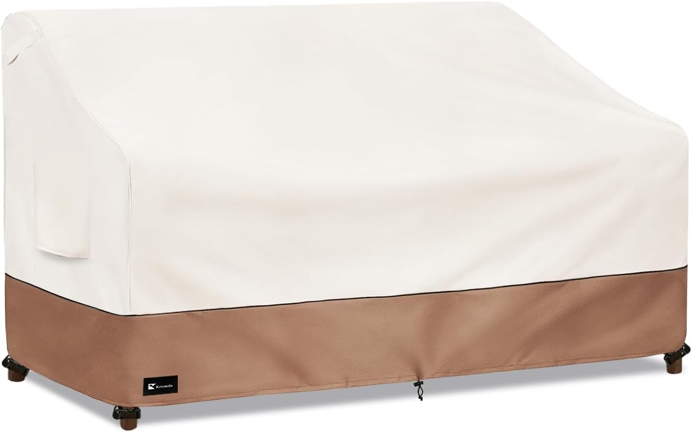 Outdoor Couch Cover for Patio Furniture - Heavy Duty Waterpoof All-Weather 3-Seater Patio Sofa Cover, 79"x38"x35" (Beige)