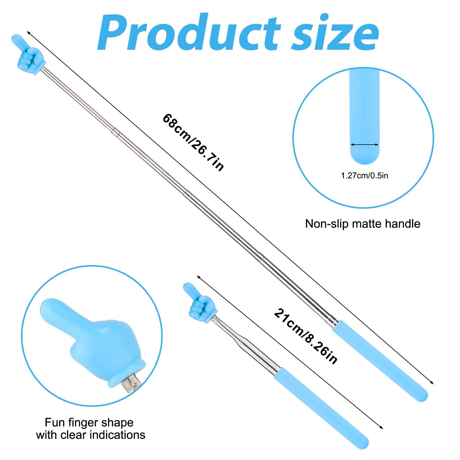 3 Puntatori Telescopici Per Insegnanti - Colorati Per Lavagne E Presentazioni