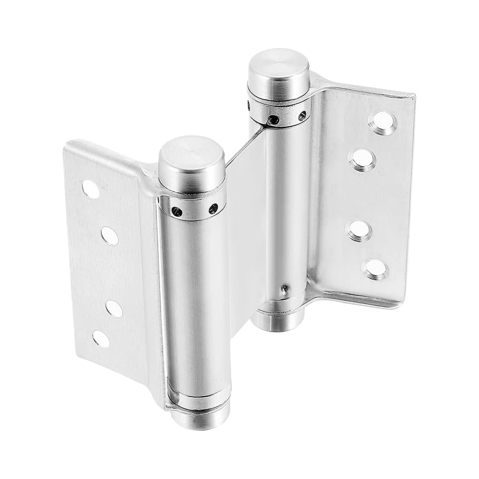 Double Action Spring Door Hinges 3 Inches Swinging Door Hinges with Stainless Steel, Spring for Cafe, Saloon and Bar(3inch Silver)