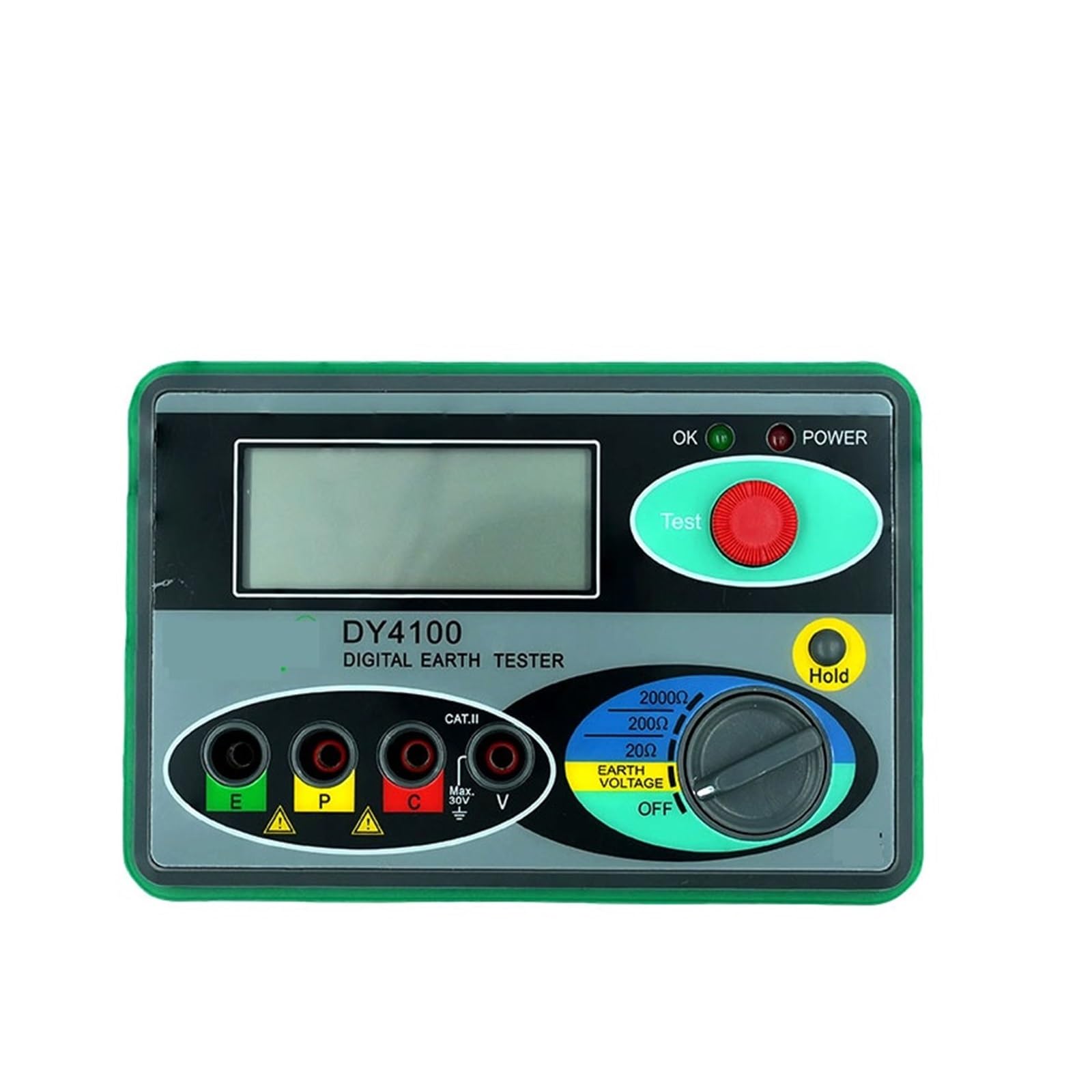 Multimetro digitale, Tester digitale di resistenza terra DY4100, megaohmmetro 0-2000 Ohm for elettricista