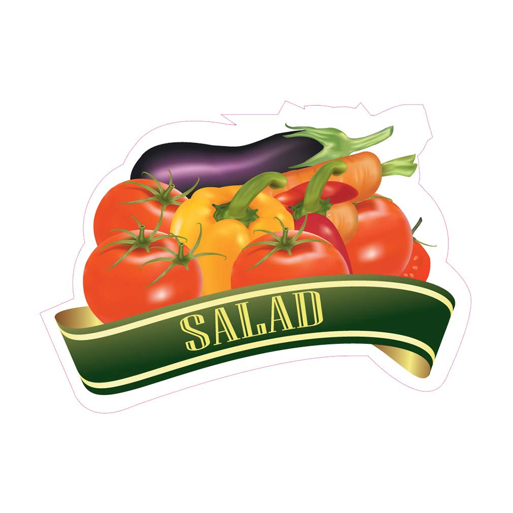 Salad Rau Sticker Vinyl Decal Sign Fresh Salads Food Truck Vinyl Sticker - 8 Inch Die-Cut ...