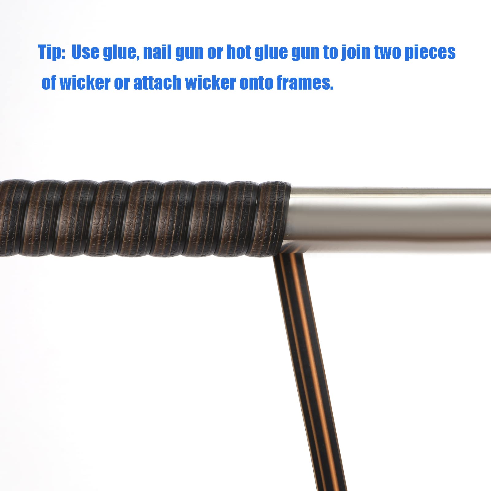 Wicker Repair Kit, 120ft Wicker Repair Supplies, TwoTone Gradient Dark