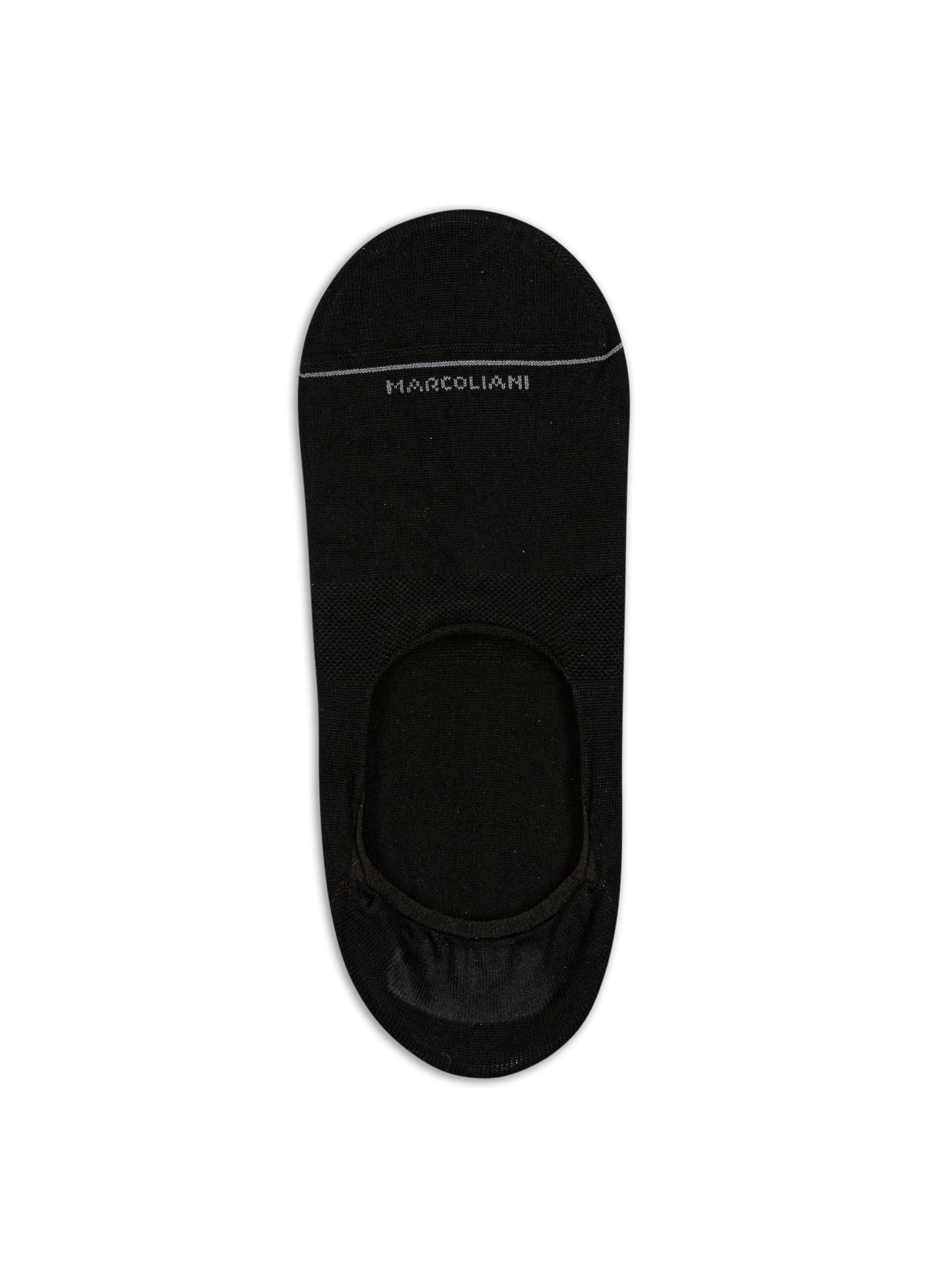 Men's Pima Cotton Solid Invisible Touch Sock Liners, Black
