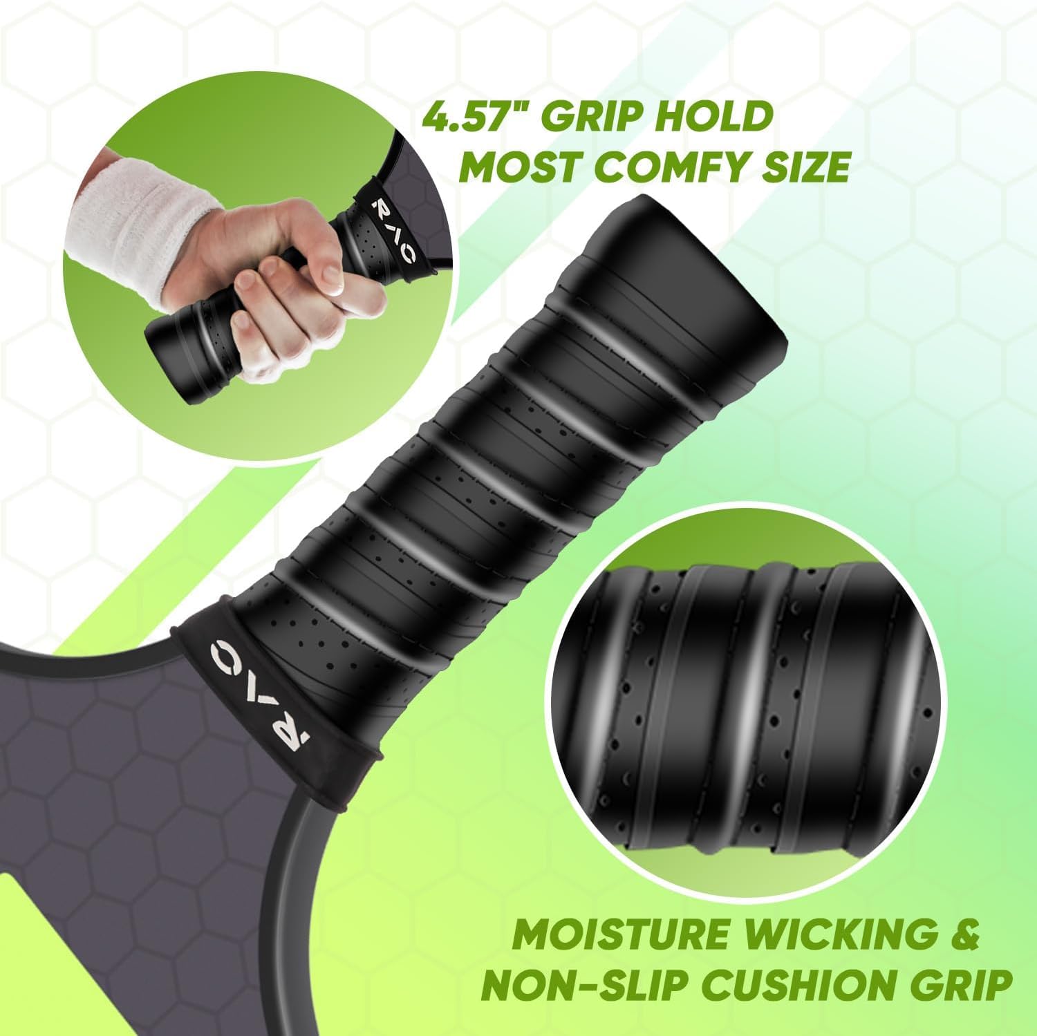 HULAKAI カーボンファイバーパドル Amazon | カーボンファイバーピックルボールパドル - グラファイト