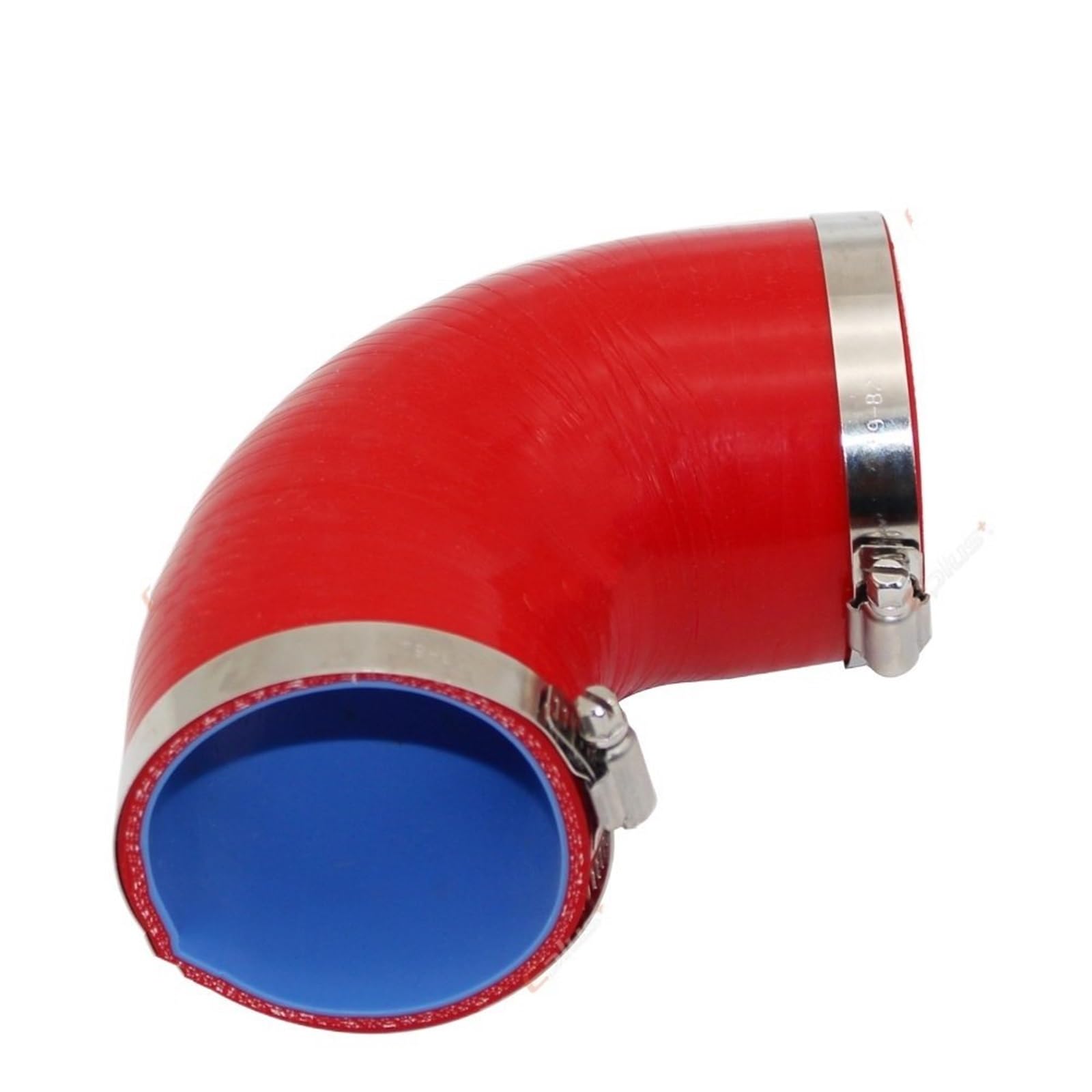 Turbo Air Intake Intercooler Pipe Hose Universal Silicone Hose Connector Intercooler Turbo Intake Pipe Coupler 90 Degree Multiple Sizes Red(57MM-76MM)
