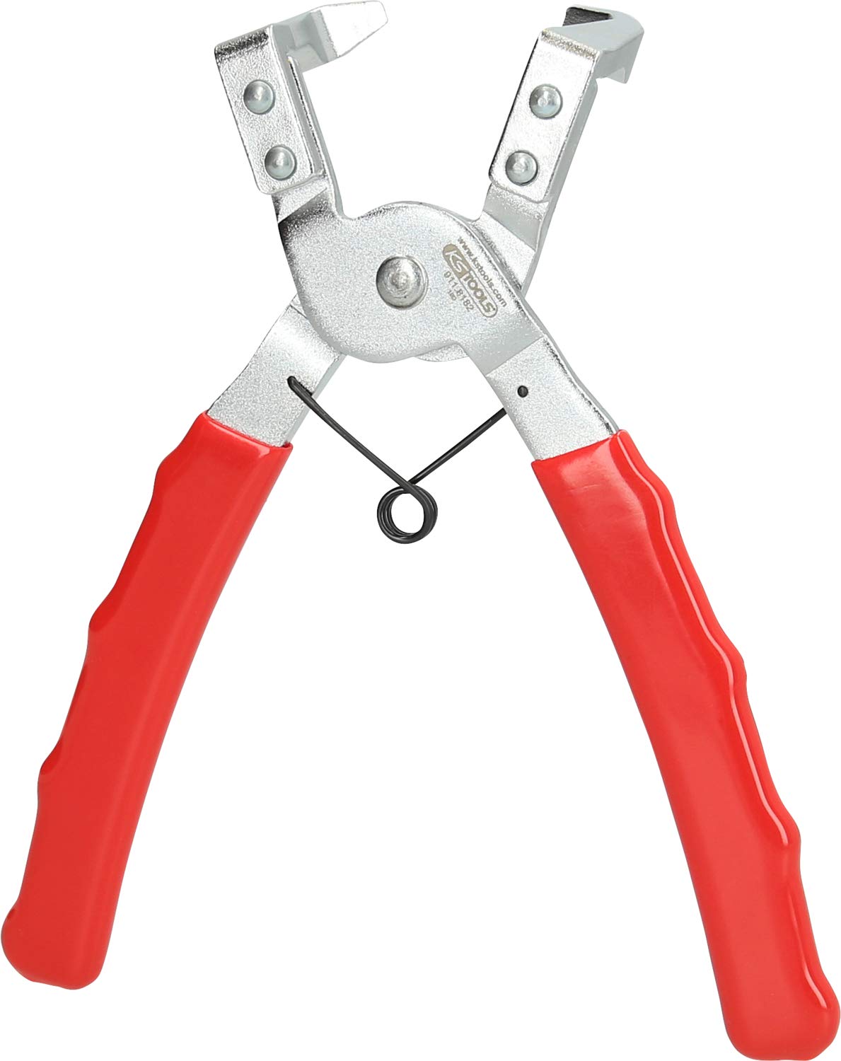 KS Tools 911.8182 Obcęgi do klipsów, wygięte