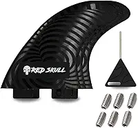 Jogo de Quilhas Surf FCS1 Performance [Escolha M3 ou M5] - 50% Fibra de Vidro Rígida + Kit Completo com Chave e Parafusos