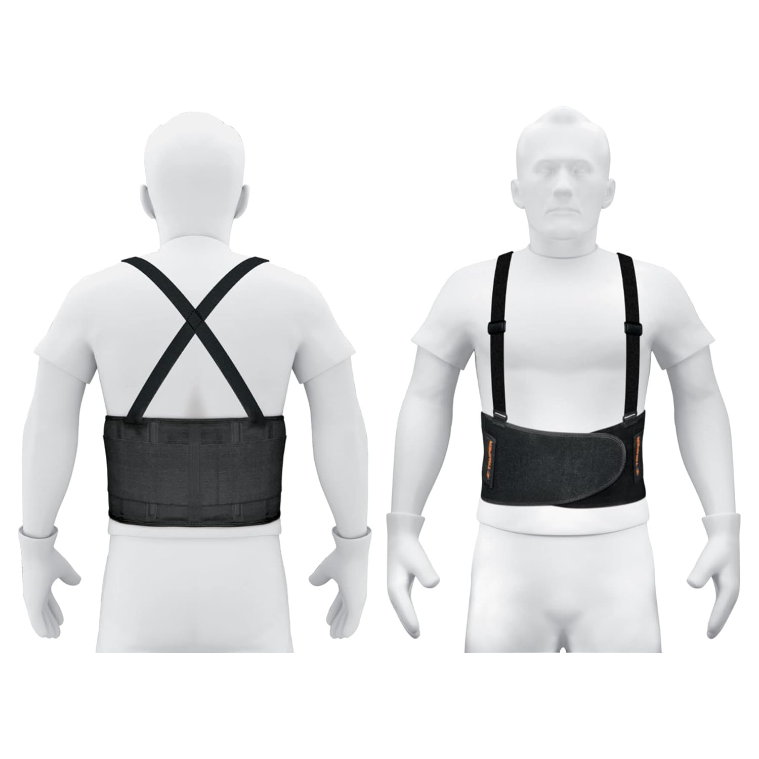 TRUPER FAJA-M M(32-38) Lumbar Back Braces w/ Shoulder Straps. SAFETY PRODUCTS. 1 Pack