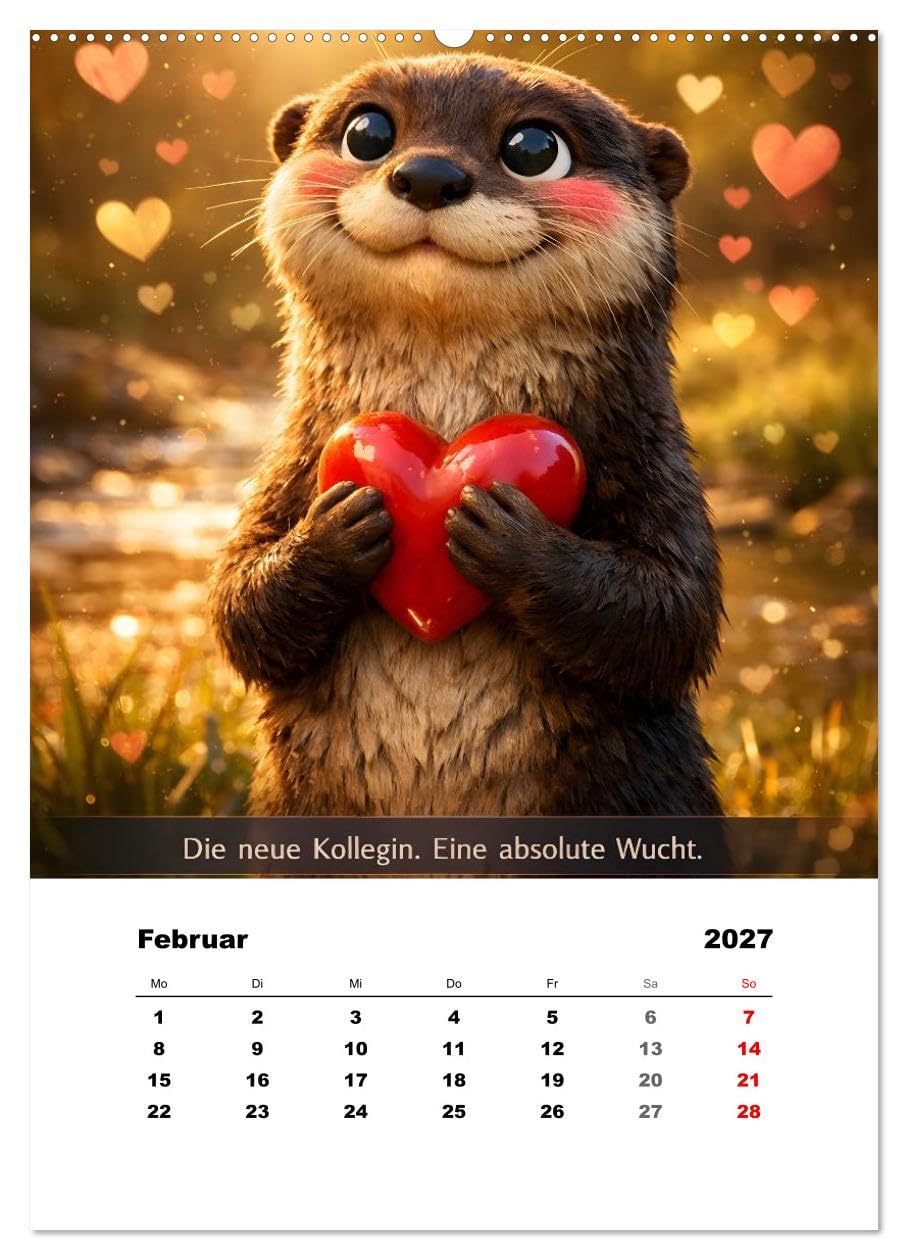 Tier-isch wahr! (hochwertiger Premium Wandkalender 2027 DIN A2 hoch), Kunstdruck in Hochglanz: Zwölf Sprüche, die wir alle kennen (CALVENDO Spass)