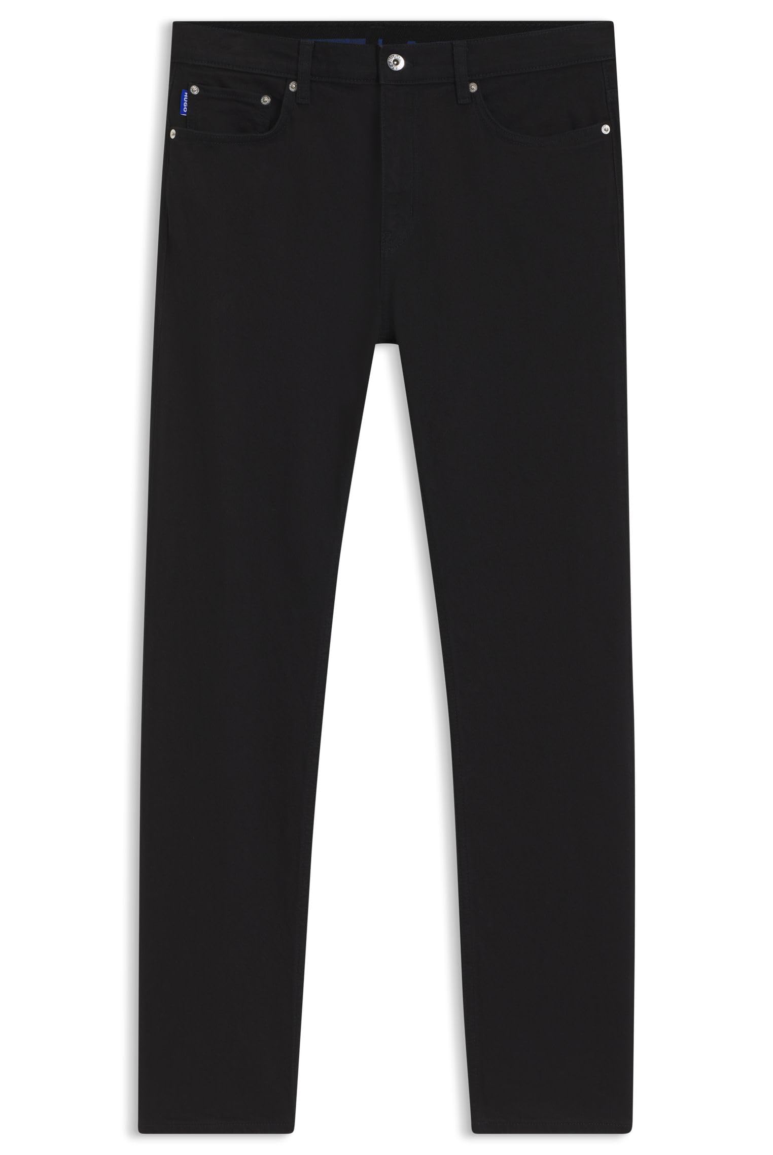 HUGO Black Slim-fit Jeans in Stretch Denim