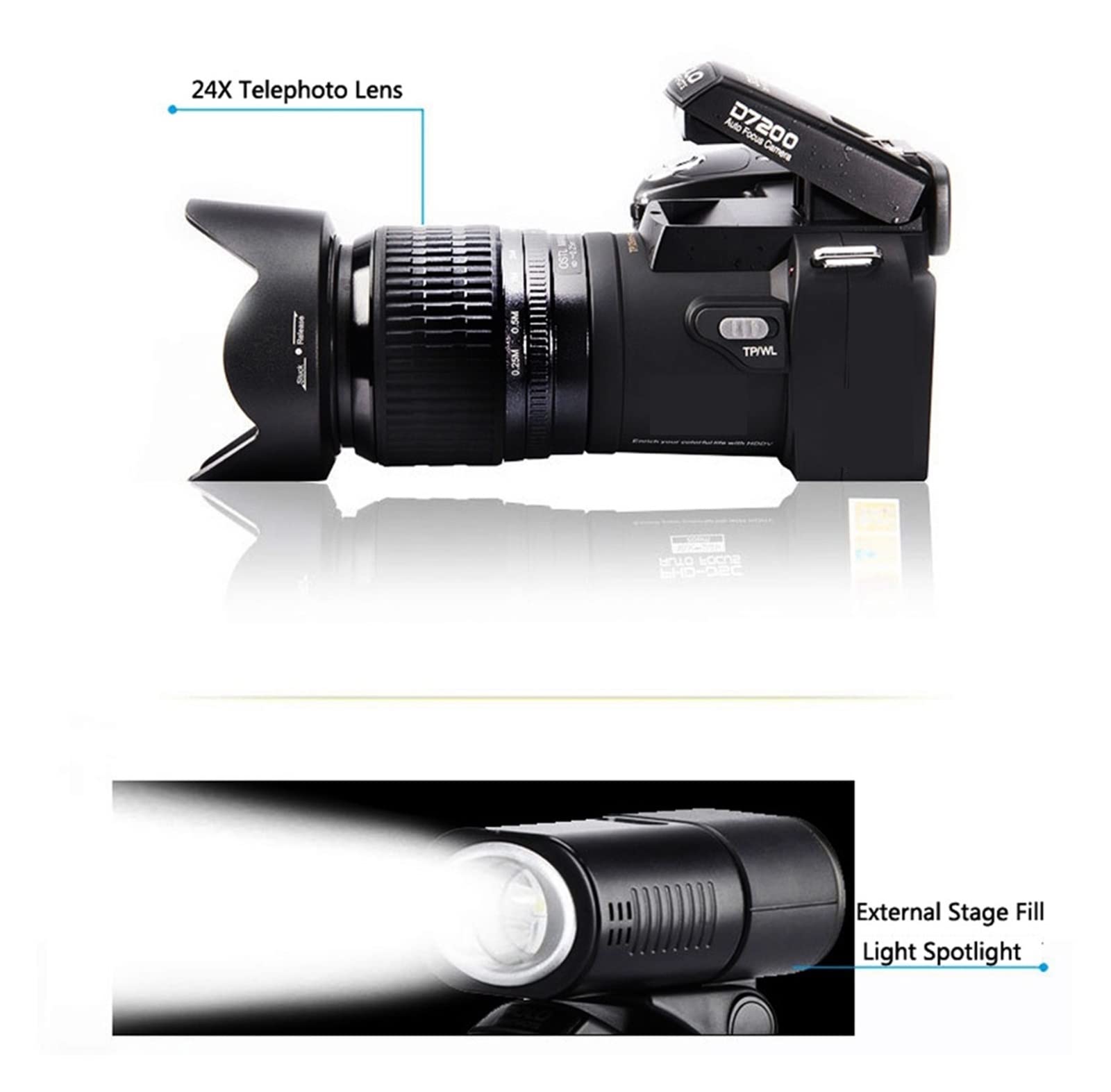 Amazon | デジタルカメラ 24X 光学ズームプロフェッショナルデジタル