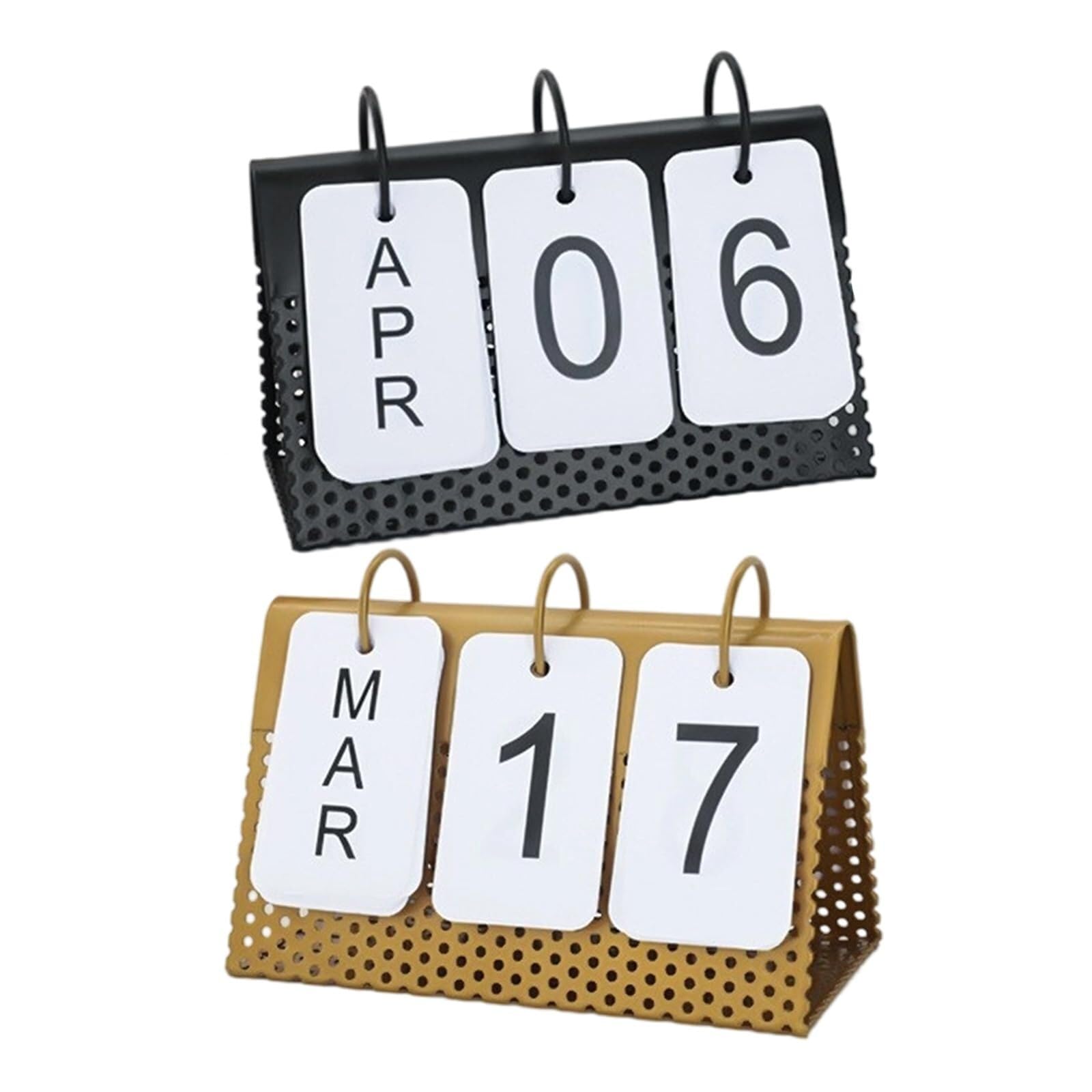 Tischkalender mit Fester Anzeige von Tag und Monat, permanent, für Schreibtisch, Büro oder Kabine