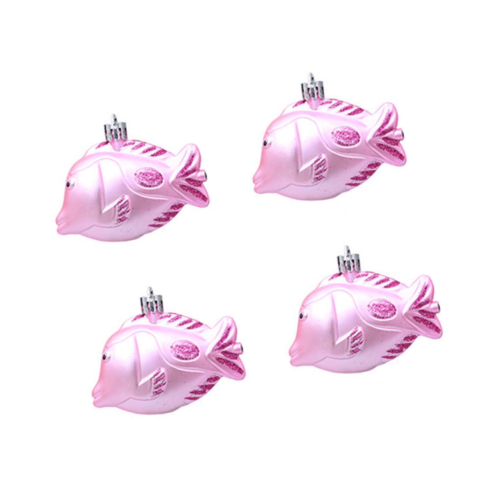 NMFLAB 4Pcs Sea Animal Christmas Tree Decoration Mackerel Fish Shape Hanging Ornament for Holiday Party Centerpieces Christmas Tree Ornamentation