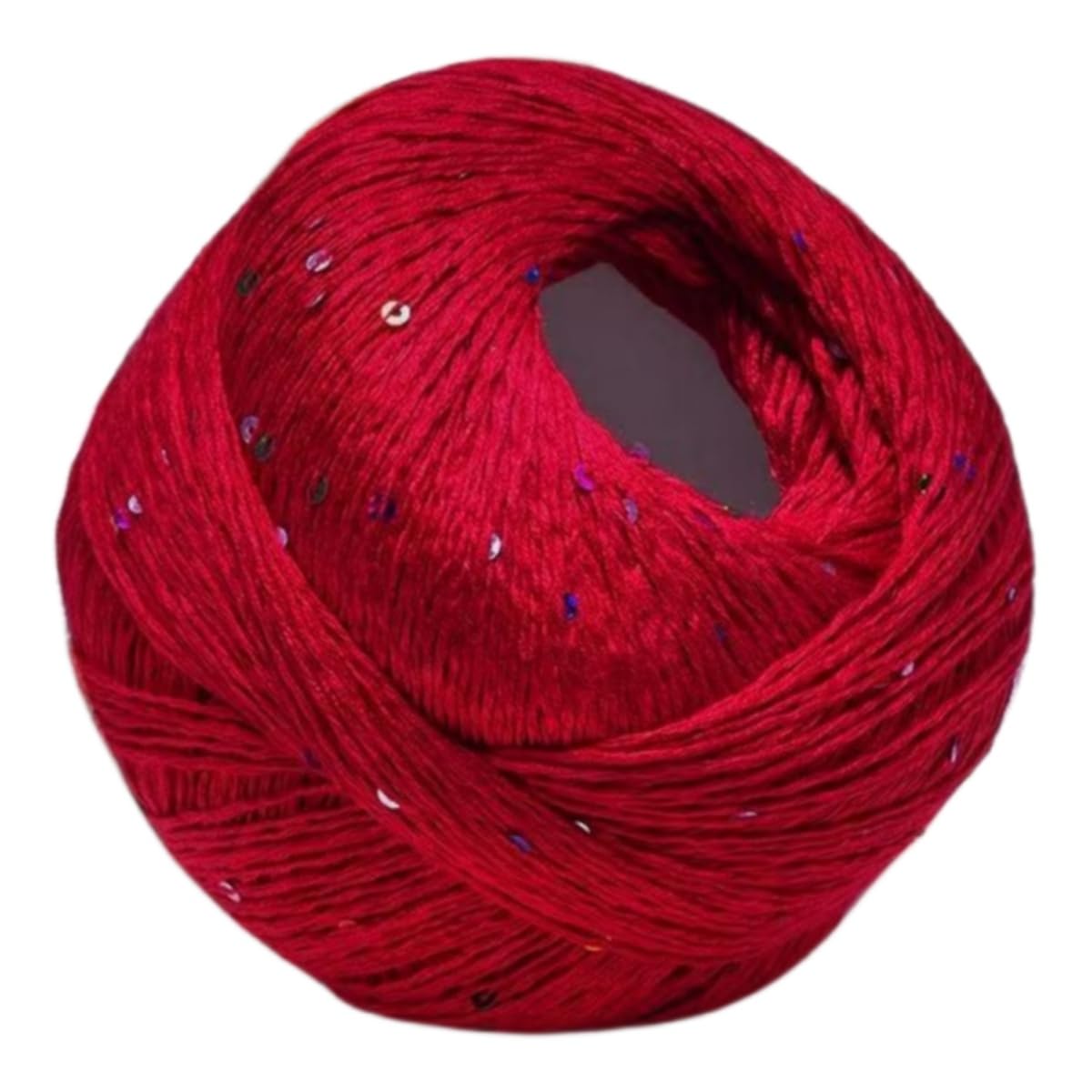 Knitting Wool with Sequins, 100g Shiny Acrylic Yarn for Crochet and DIY Creations of Sweater, Scarf and Accessories (A03)