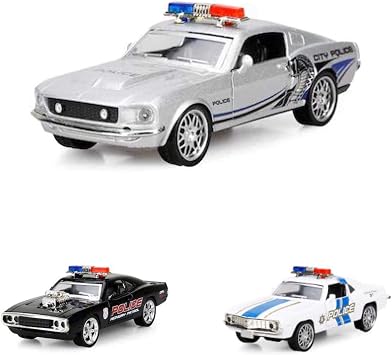 Maxx Wheels S00002109 Amerikan Polis Model Araba, 12 cm