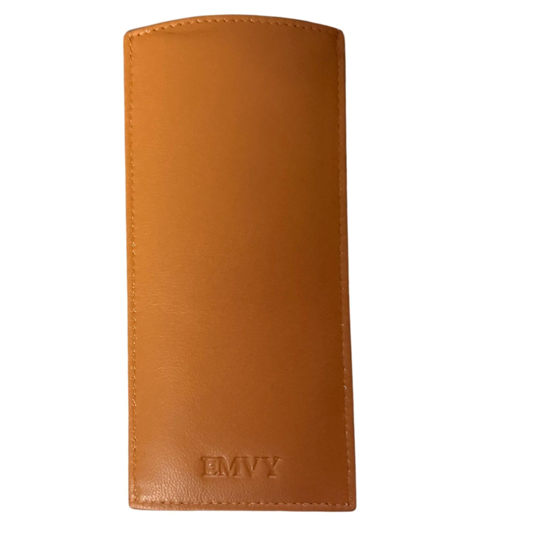 Mala Leather Unisex Tan Slim Soft Leather Glasses Case – Genuine Leather Slip-In Sleeve For Reading Glasses & Sunglasses – Lightweight Protective Spectacle Pouch 16 X 7 Cm - Mens Womens (Tan)