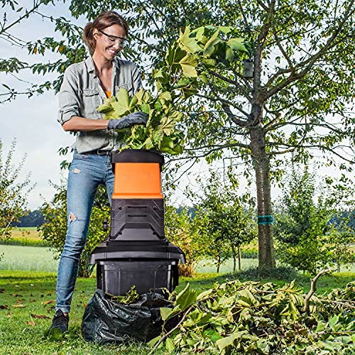 LSRL Garden Shredder 2500W, Silent Crushing Shredder, Adjustable Cutting Size, Max.45mm Capacity, 55L Collection Box, Shredders and Chippers with Transport Wheel 5 LSRL Garden Shredder 2500W, Silent Crushing Shredder, Adjustable Cutting Size, Max.45mm Capacity, 55L Collection Box, Shredders and Chippers with Transport Wheel - Image 5