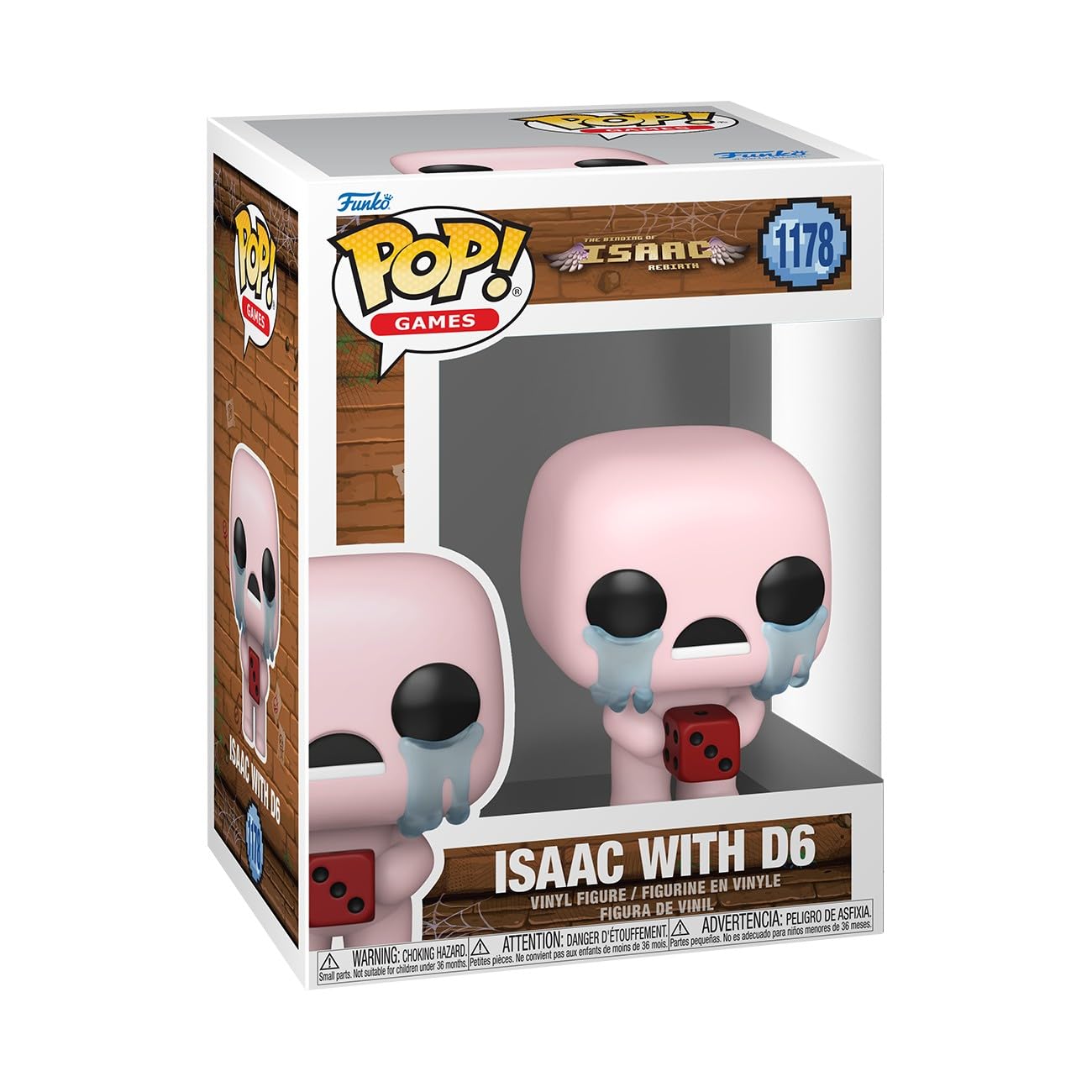 Funko POP! Games: Binding of Isaac - Isaac with dice - Collectable Vinyl Figure - Gift Idea - Official Merchandise - Toys For Kids & Adults - Model Figure for Collectors and Display