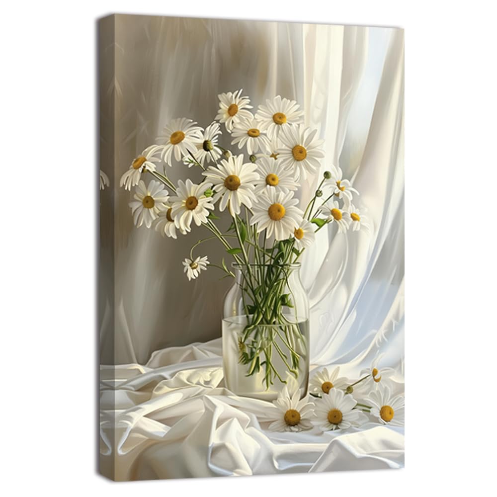 白い花瓶の花（アクリル画） 白い花瓶の花（アクリル画）