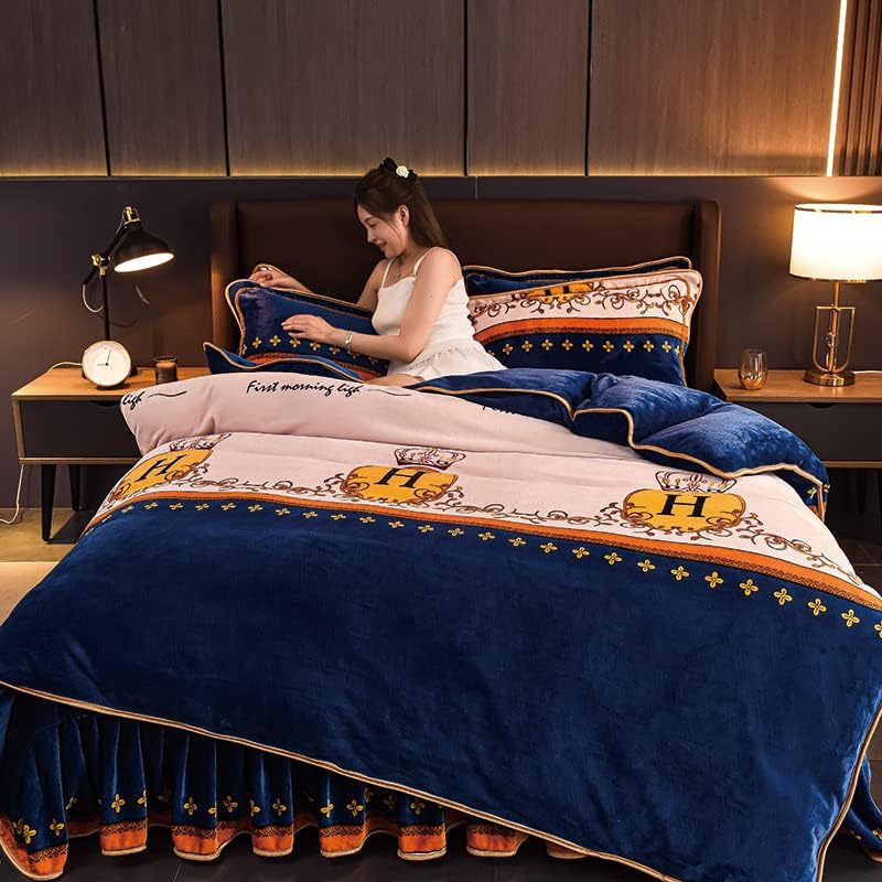 布団カバーセット おしゃれ ベッド用キング4点セット 日本製・綿100％ 地中海リゾートデザイン 50×70用 姫系 布団カバー 4点セット キング 掛け布団カバー ベッドカバー