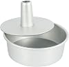 8 Inch Aluminum Round Chiffon Cake Removable Bottom Hollow Chimney Cake Mold Diy Baking Cake