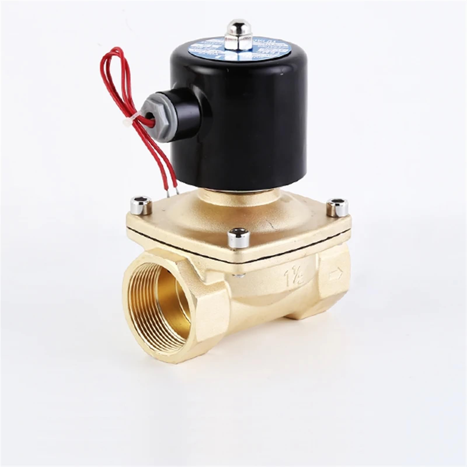Électrovanne gaz DN32 1-1/4 laiton 24VDC EPDM pour contrôle de fluide
