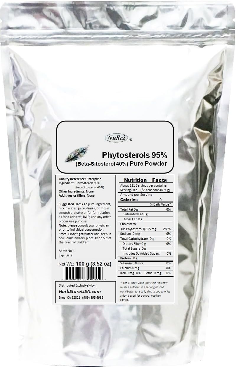 Phytosterol Beta-Sitosterol Pure Powder (100 g (3.52 oz))
