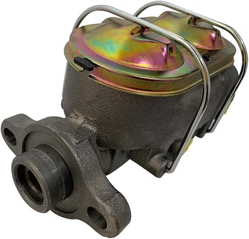 Miniatura 5 de Universal 8 "Single Zinc Power Brake Booster & W/1" Bail Top Master Cylinder Disco Disco Proportioning Kit de válvula de apoyo w/hierro fundido