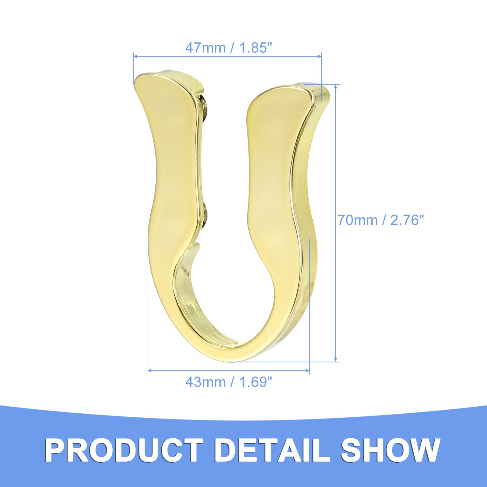 GLOKUUCA Wine Foil Cutter - 2 Pack Foil Remover Wine Bottle Opener Accessory Cut Tool - Stainless Steel Blades - Gold Tone