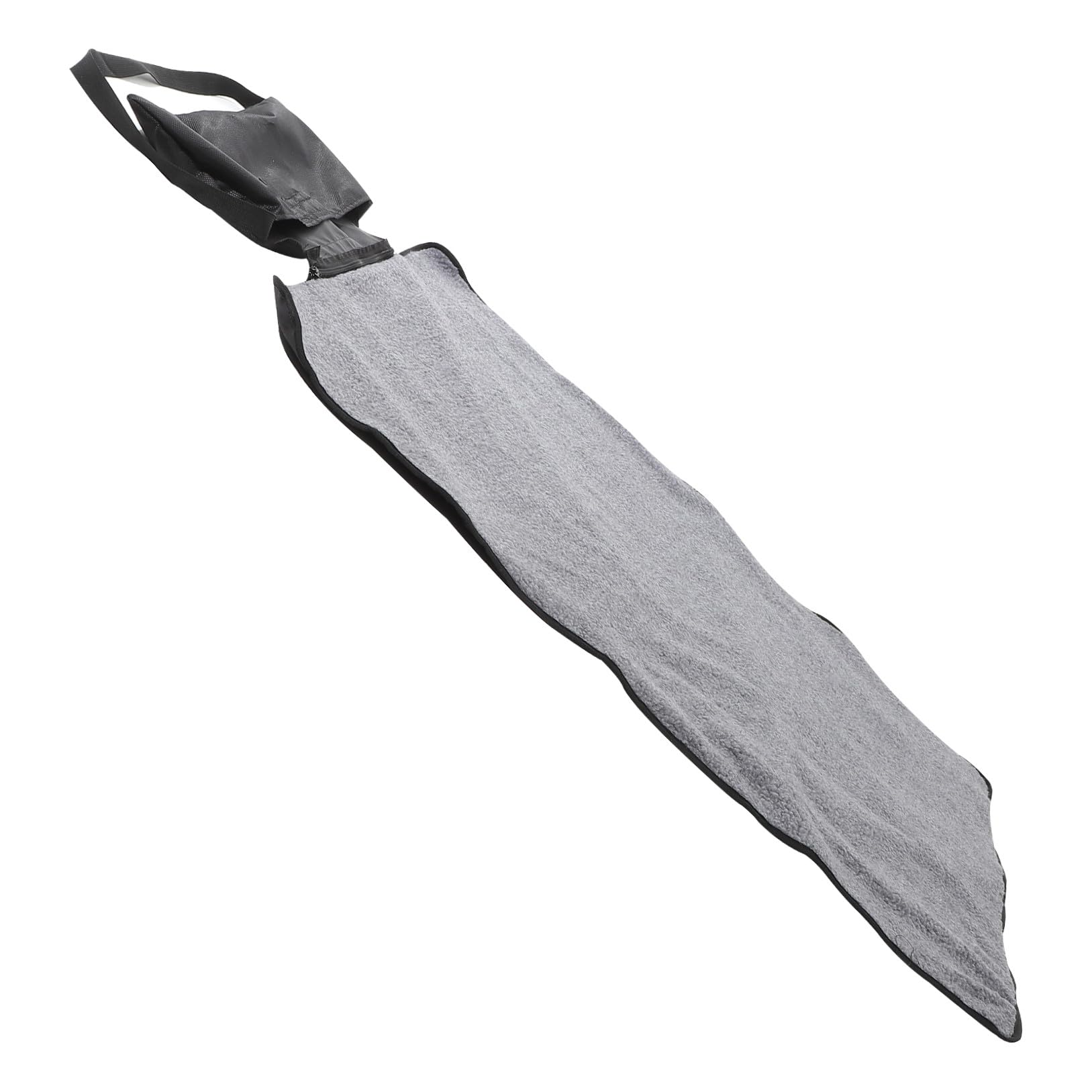 Alfombrilla Térmica Plegable para Mascotas y Perros, Portátil, Negra | Lana Suave, Formato Rectangular, Bolsa Lateral Cremallera, para Exterior o Cama, Fácil de Guardar